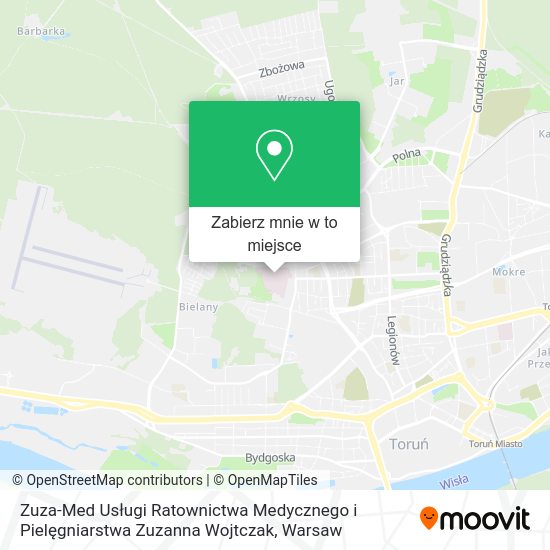 Mapa Zuza-Med Usługi Ratownictwa Medycznego i Pielęgniarstwa Zuzanna Wojtczak