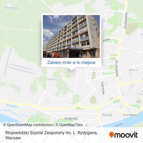 Mapa Wojewódzki Szpital Zespolony im. L. Rydygiera