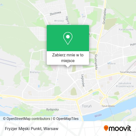 Mapa Fryzjer Męski Punkt