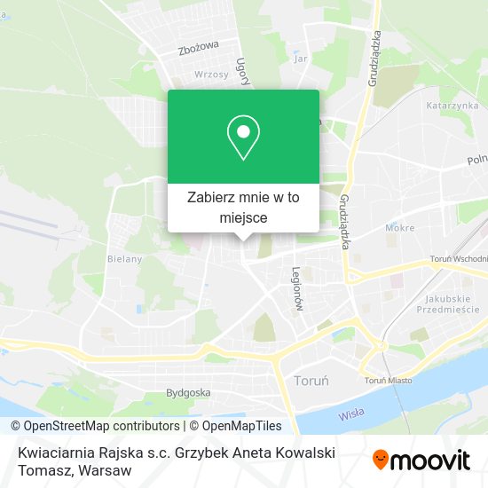 Mapa Kwiaciarnia Rajska s.c. Grzybek Aneta Kowalski Tomasz