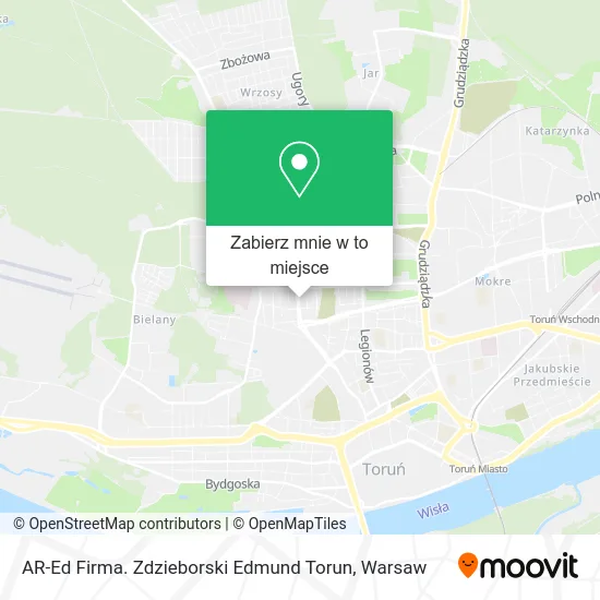 Mapa AR-Ed Firma. Zdzieborski Edmund Torun