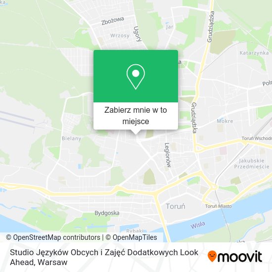 Mapa Studio Języków Obcych i Zajęć Dodatkowych Look Ahead