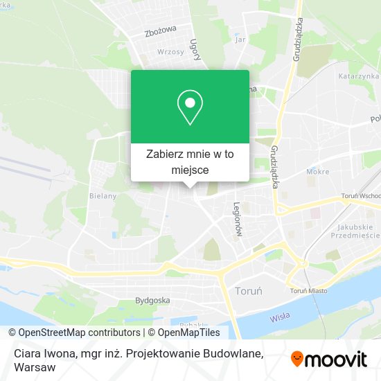 Mapa Ciara Iwona, mgr inż. Projektowanie Budowlane