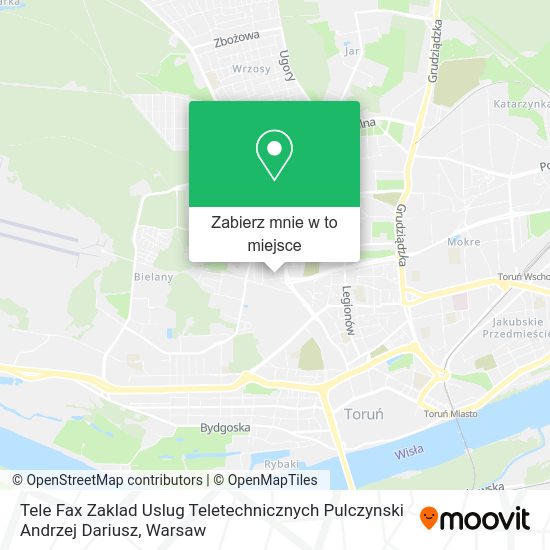 Mapa Tele Fax Zaklad Uslug Teletechnicznych Pulczynski Andrzej Dariusz