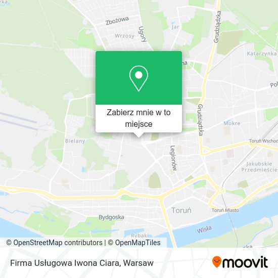 Mapa Firma Usługowa Iwona Ciara