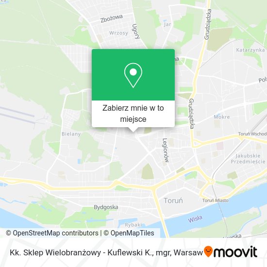 Mapa Kk. Sklep Wielobranżowy - Kuflewski K., mgr