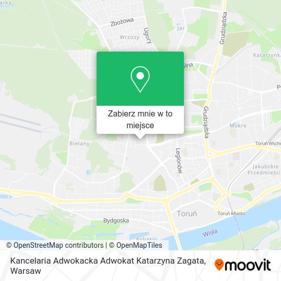 Mapa Kancelaria Adwokacka Adwokat Katarzyna Zagata