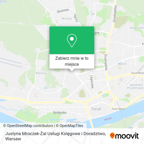 Mapa Justyna Mroczek-Żal Usługi Księgowe i Doradztwo