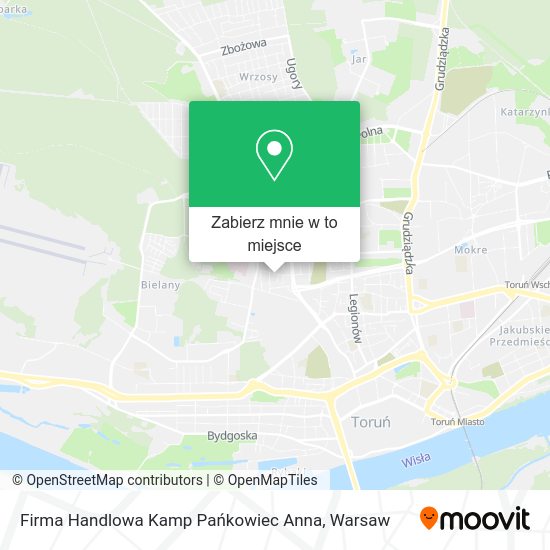 Mapa Firma Handlowa Kamp Pańkowiec Anna