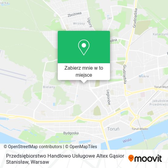 Mapa Przedsiębiorstwo Handlowo Usługowe Altex Gąsior Stanisław