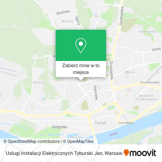 Mapa Usługi Instalacji Elektrycznych Tyburski Jan