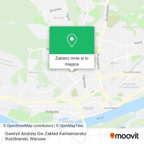 Mapa Gawryś Andrzej Gw Zakład Kamieniarsko Rzeźbiarski