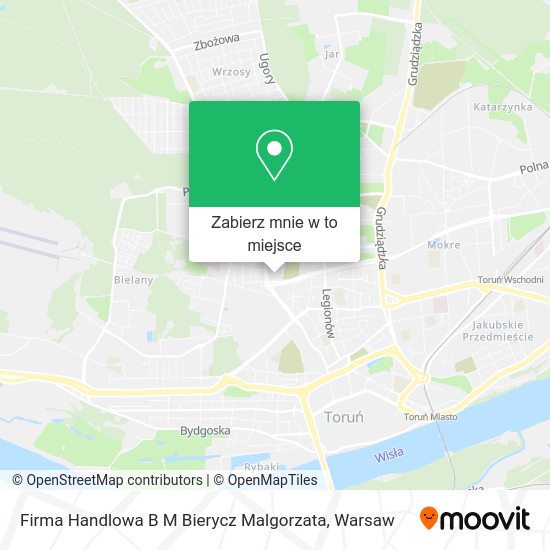 Mapa Firma Handlowa B M Bierycz Malgorzata