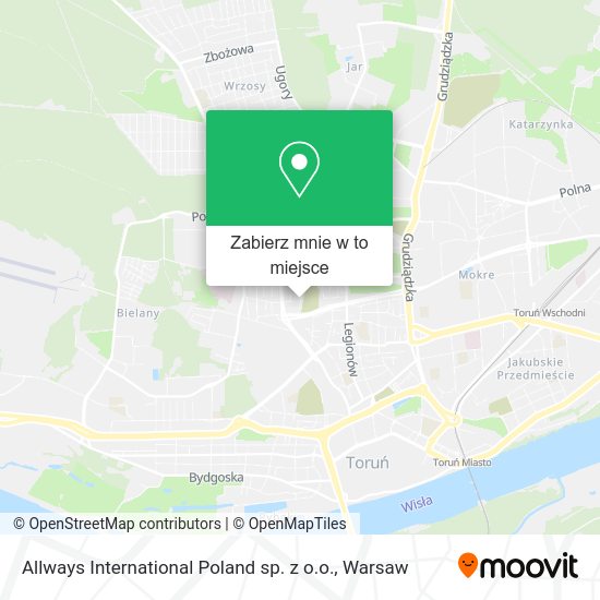 Mapa Allways International Poland sp. z o.o.