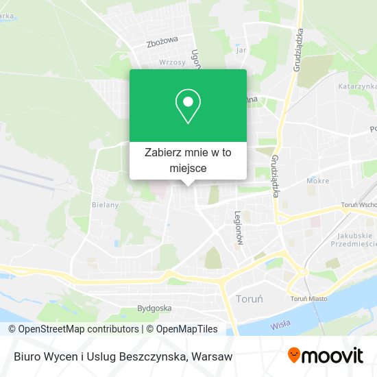 Mapa Biuro Wycen i Uslug Beszczynska