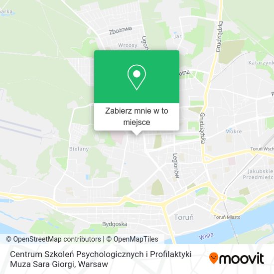 Mapa Centrum Szkoleń Psychologicznych i Profilaktyki Muza Sara Giorgi