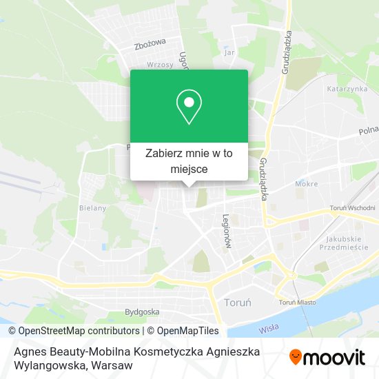 Mapa Agnes Beauty-Mobilna Kosmetyczka Agnieszka Wylangowska