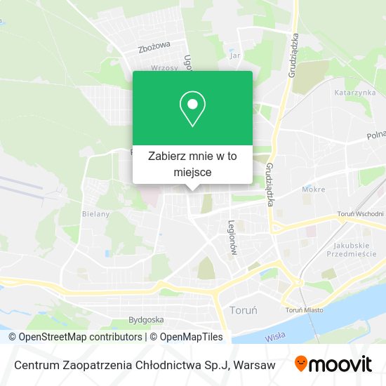 Mapa Centrum Zaopatrzenia Chłodnictwa Sp.J