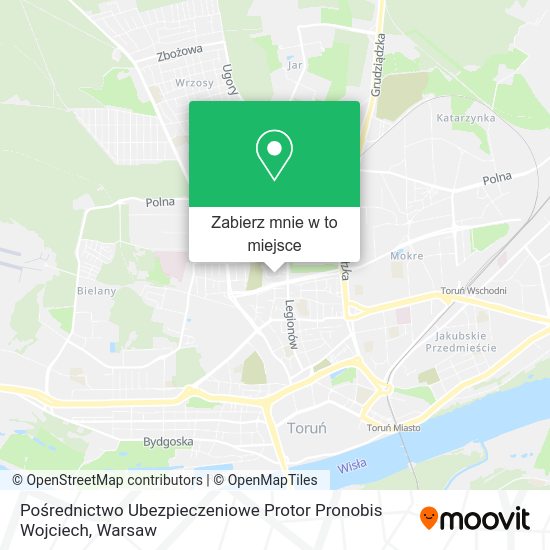 Mapa Pośrednictwo Ubezpieczeniowe Protor Pronobis Wojciech