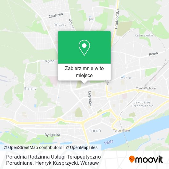 Mapa Poradnia Rodzinna Usługi Terapeutyczno-Poradniane. Henryk Kasprzycki