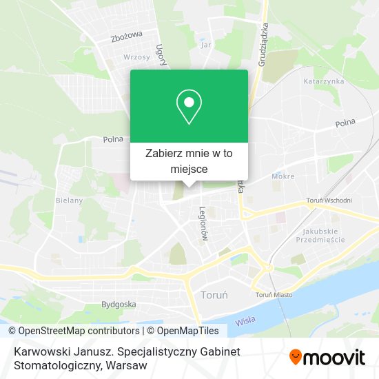 Mapa Karwowski Janusz. Specjalistyczny Gabinet Stomatologiczny