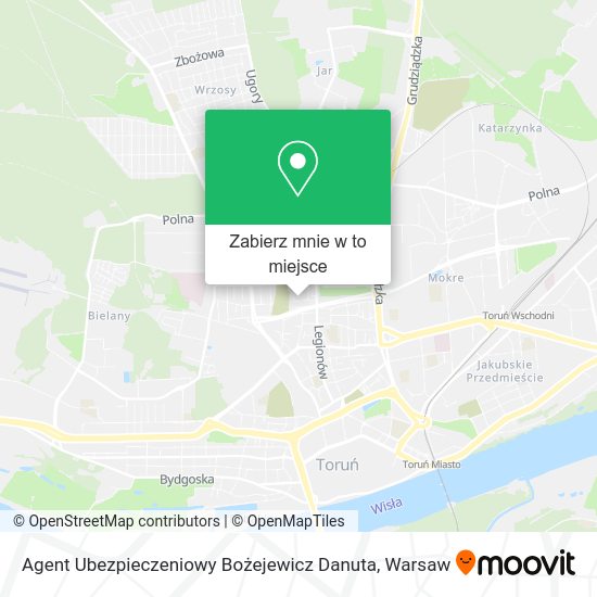 Mapa Agent Ubezpieczeniowy Bożejewicz Danuta