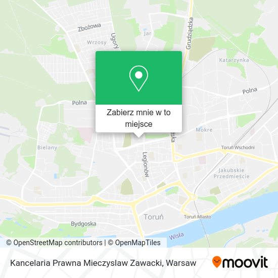 Mapa Kancelaria Prawna Mieczyslaw Zawacki