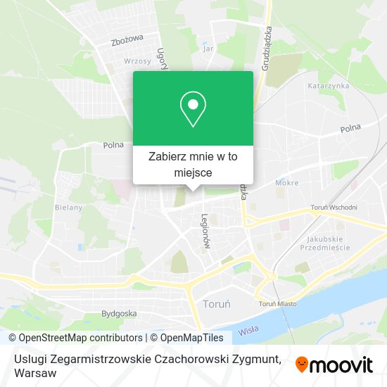 Mapa Uslugi Zegarmistrzowskie Czachorowski Zygmunt