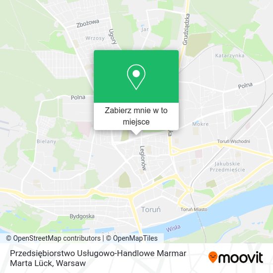 Mapa Przedsiębiorstwo Usługowo-Handlowe Marmar Marta Lück