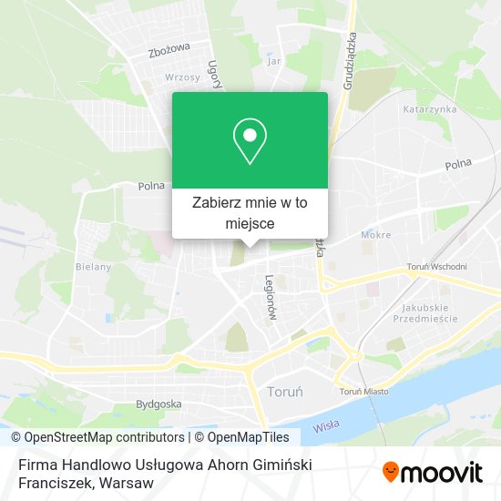 Mapa Firma Handlowo Usługowa Ahorn Gimiński Franciszek