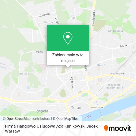 Mapa Firma Handlowo Usługowa Axa Klinikowski Jacek