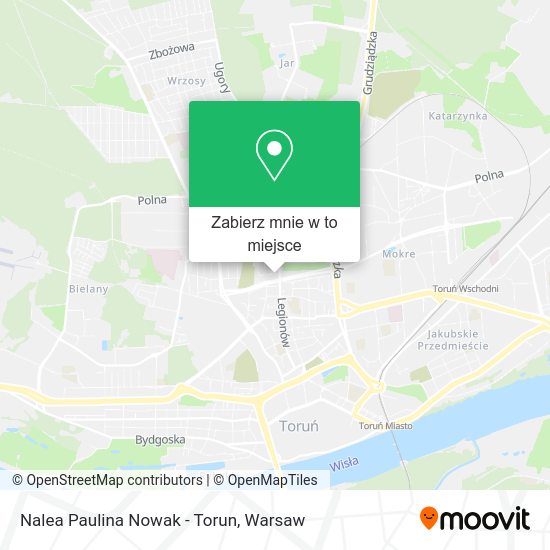 Mapa Nalea Paulina Nowak - Torun