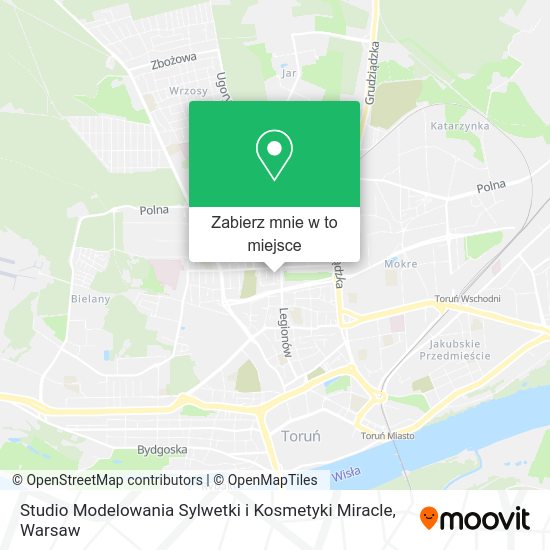 Mapa Studio Modelowania Sylwetki i Kosmetyki Miracle