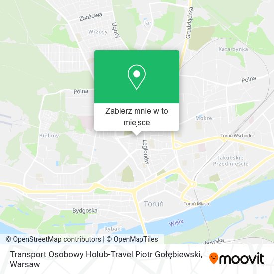 Mapa Transport Osobowy Holub-Travel Piotr Gołębiewski