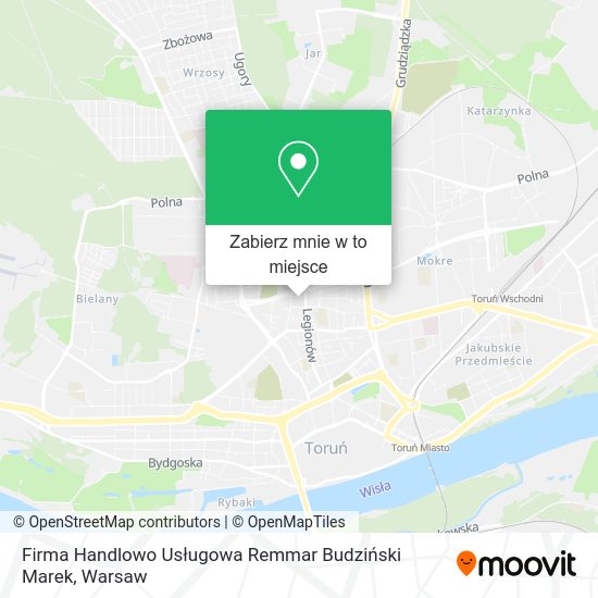 Mapa Firma Handlowo Usługowa Remmar Budziński Marek