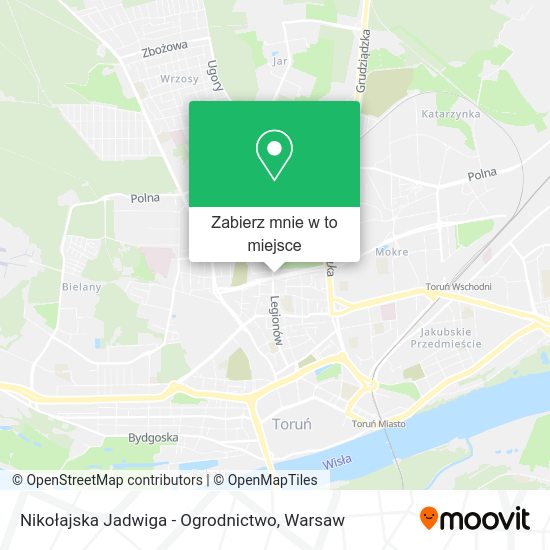 Mapa Nikołajska Jadwiga - Ogrodnictwo