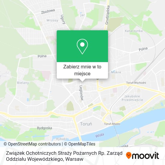 Mapa Związek Ochotniczych Straży Pożarnych Rp. Zarząd Oddziału Wojewódzkiego