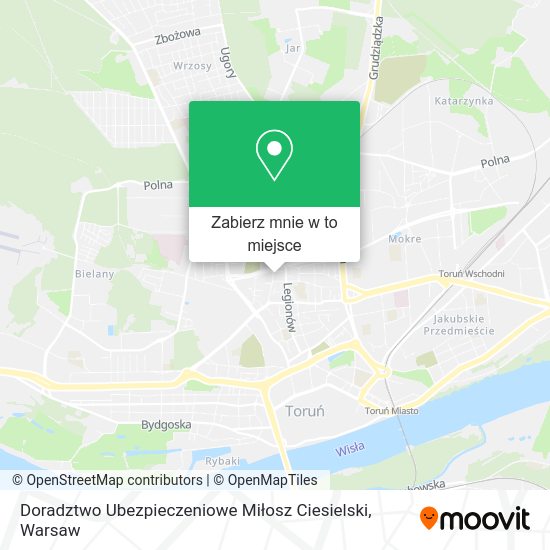 Mapa Doradztwo Ubezpieczeniowe Miłosz Ciesielski