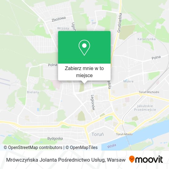 Mapa Mrówczyńska Jolanta Pośrednictwo Usług