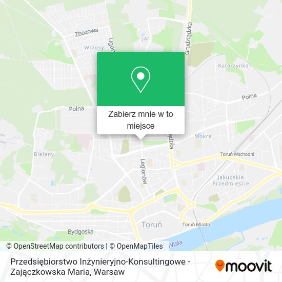 Mapa Przedsiębiorstwo Inżynieryjno-Konsultingowe - Zajączkowska Maria