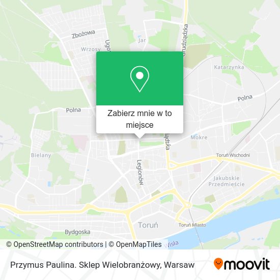 Mapa Przymus Paulina. Sklep Wielobranżowy