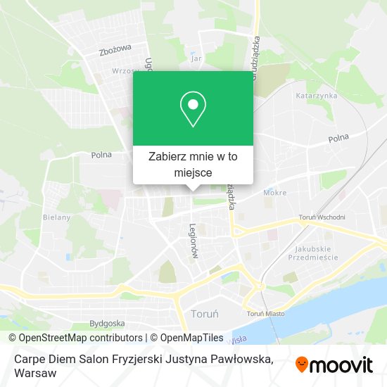 Mapa Carpe Diem Salon Fryzjerski Justyna Pawłowska