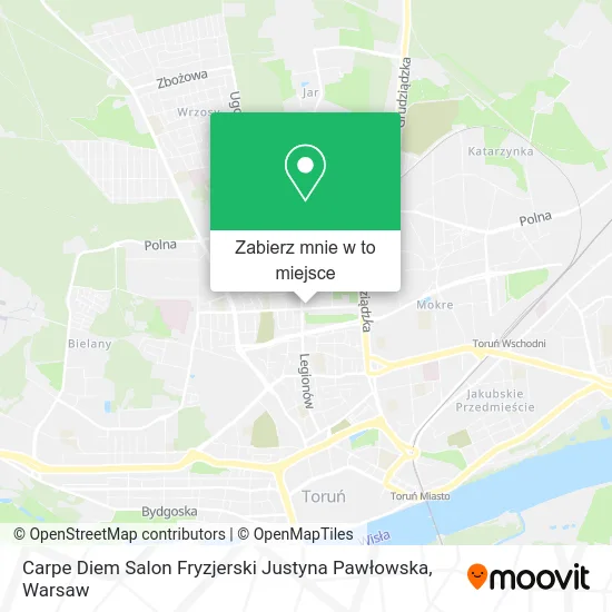 Mapa Carpe Diem Salon Fryzjerski Justyna Pawłowska