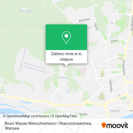 Mapa Biuro Wycen Nieruchomosci i Rzeczoznawstwa