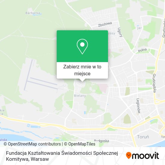 Mapa Fundacja Kształtowania Świadomości Społecznej Komitywa