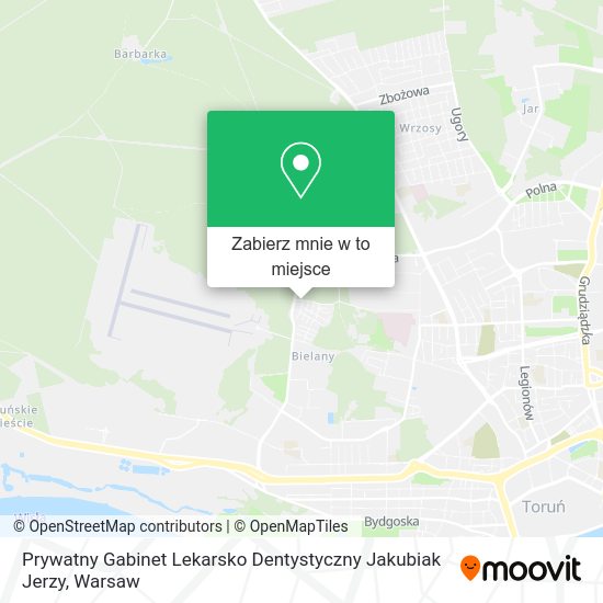 Mapa Prywatny Gabinet Lekarsko Dentystyczny Jakubiak Jerzy