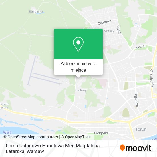 Mapa Firma Usługowo Handlowa Meg Magdalena Latarska