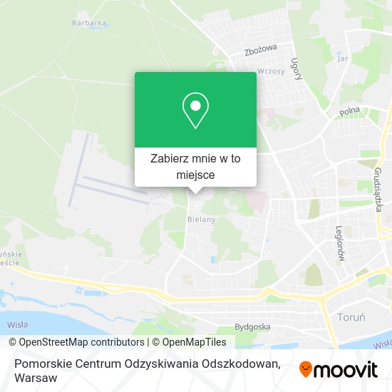 Mapa Pomorskie Centrum Odzyskiwania Odszkodowan