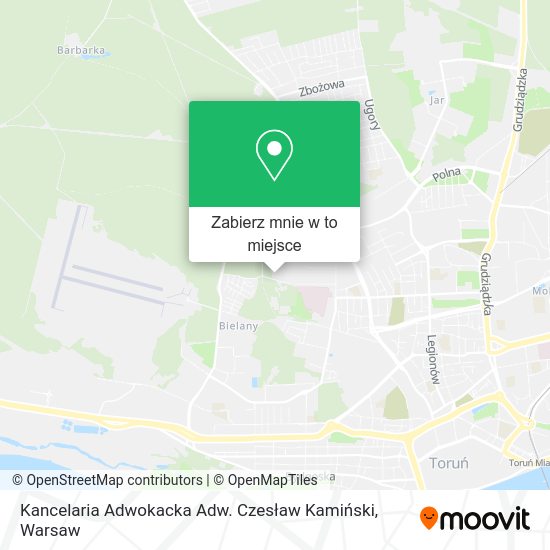 Mapa Kancelaria Adwokacka Adw. Czesław Kamiński