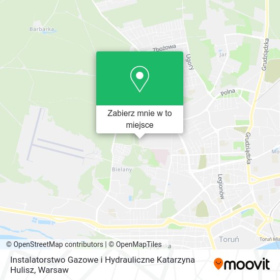 Mapa Instalatorstwo Gazowe i Hydrauliczne Katarzyna Hulisz